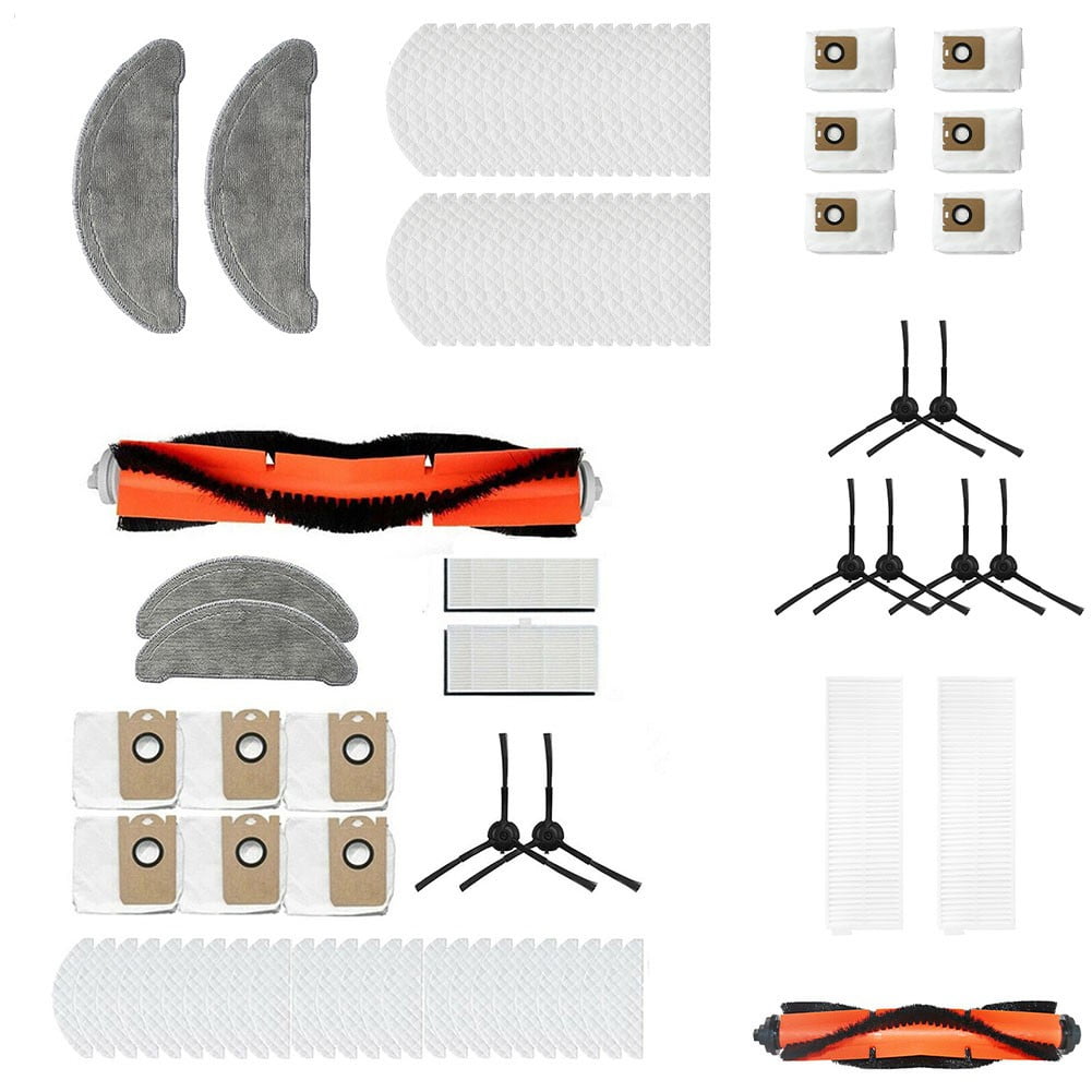Side Roller Brush Filters Mop Cloth Dust Bags For Imou L11 Vacuum Cleaner Parts Robot Sweeper Replacement Spare Part 2 Filters Laisenwei 2 Filters - Image 3