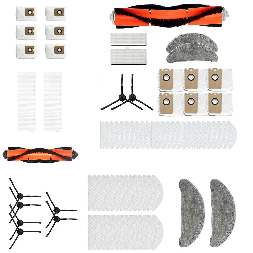 Side Roller Brush Filters Mop Cloth Dust Bags For Imou L11 Vacuum Cleaner Parts Robot Sweeper Replacement Spare Part 2 Filters Laisenwei 2 Filters - Image 4