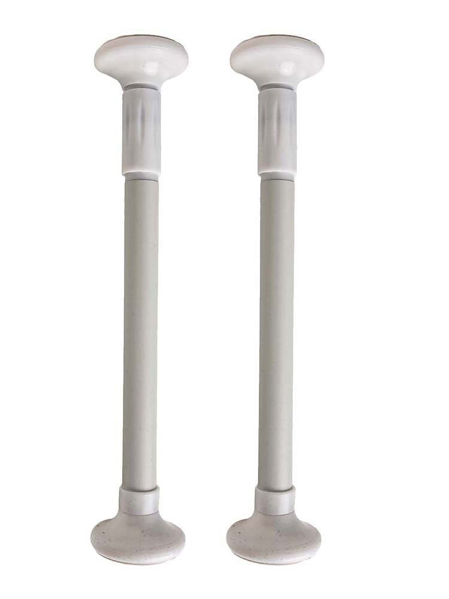 2Pcs Kitchen Sink Brackets Stainless Steel Adjustable Kitchen Sink Bracket Bottom installation Support Legs Kitchen Fixtures (50-80cm Silvery) 35-50cm White - Image 1