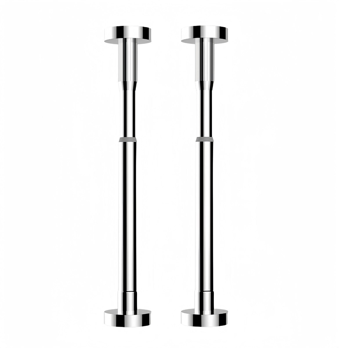 2Pcs Kitchen Sink Brackets Stainless Steel Adjustable Kitchen Sink Bracket Bottom installation Support Legs Kitchen Fixtures (50-80cm Silvery) 50-80cm Silvery - Image 1