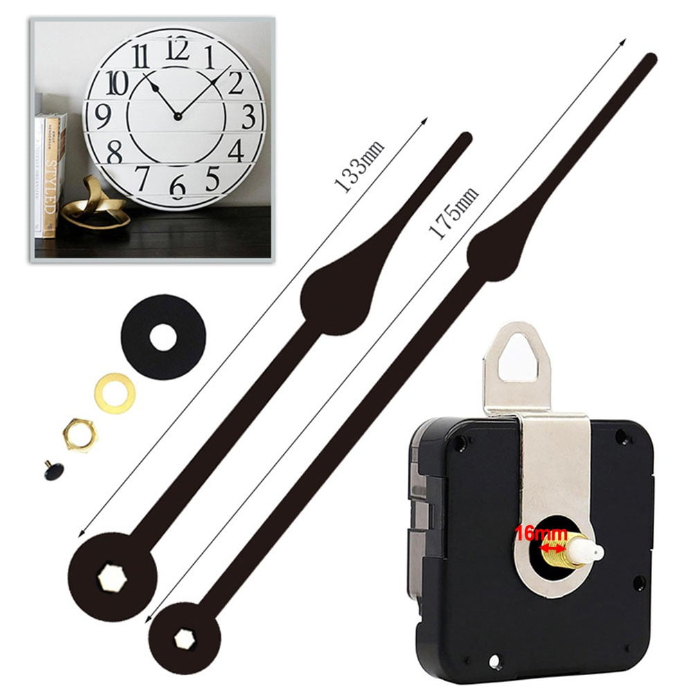 Quality Silent Quartz Diy Mechanism Movement Kit Large Long Hands Clock Movement High Torque Wall Clock Accessories Black E Smile Home D - Image 4