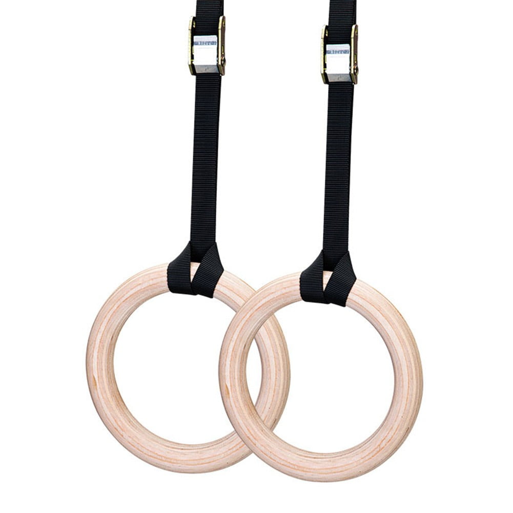 Wooden Gymnastics Rings Perfect For Strength And Conditioning Training 25Mm 19Cm - Image 1