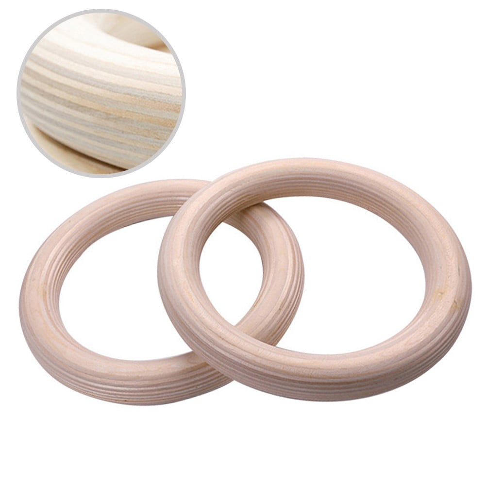 Wooden Gymnastics Rings Perfect For Strength And Conditioning Training 25Mm 19Cm 28Mm 15Cm - Image 3