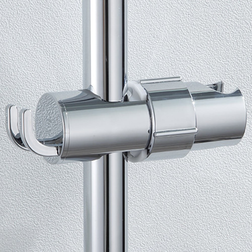 Adjustable Shower Head Holder With 2 Hooks Rotatable Handheld Shower Head Bracket For 16-27Mm Slide Rod Bathroom Accessories \ufeff Smile Home - Image 1