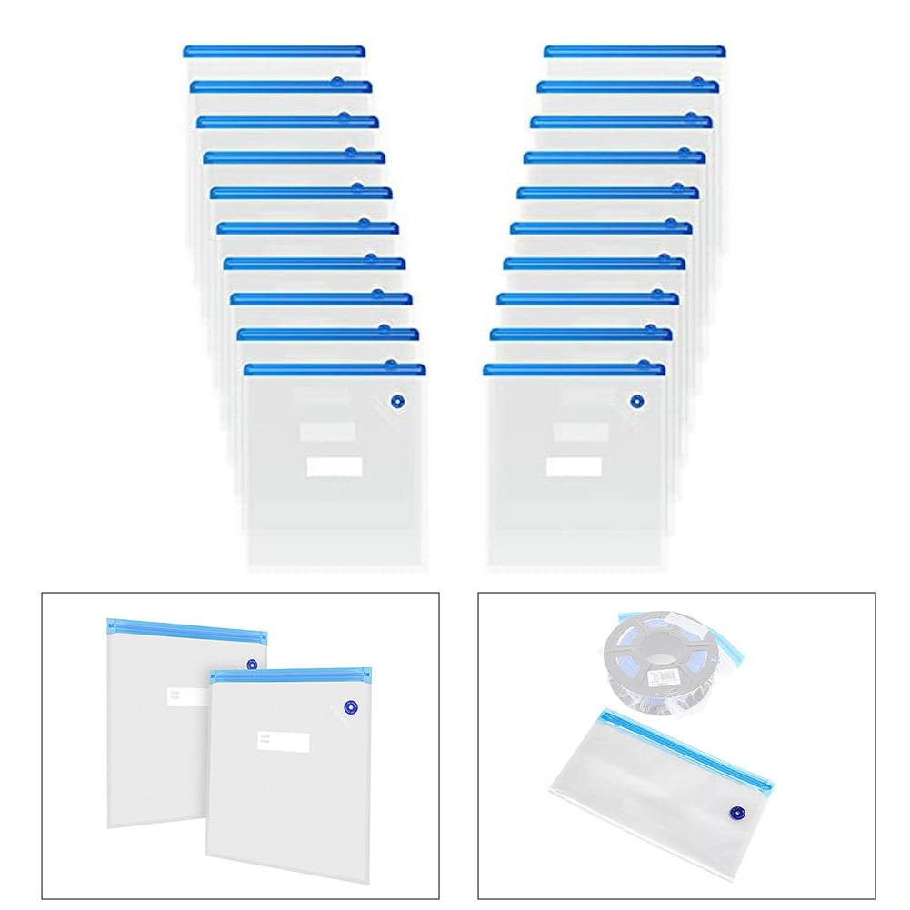 20Pc Printer Consumables Vacuum Bag For 3D Printer Filament Reusable Vacuum Compression Storage Bags 30X34 Cm - Image 5