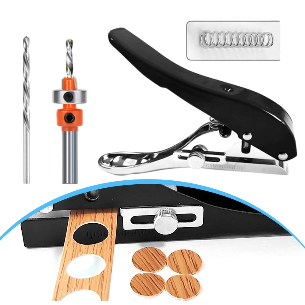 Hole Punch And Countersunk Drill Set For Paper Punching Edge Strip Puncher Countersink Drill Kit Adjustable Depth Tools Parts - Image 7