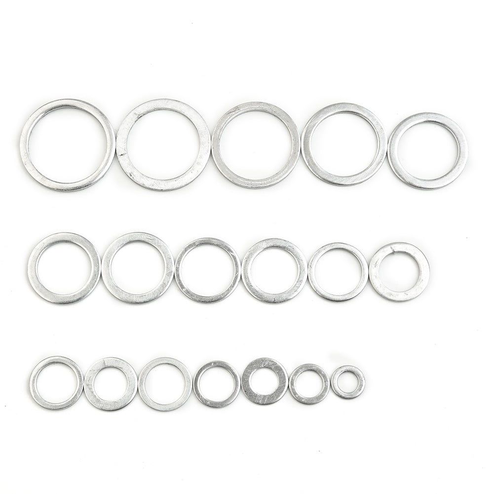 18Sizes 450Pcs Car Engine Oil Drains Plug Aluminum Washer Gasket Nut Bolt Set Sealing Ring O Rings Kit Set Smile Home - Image 5