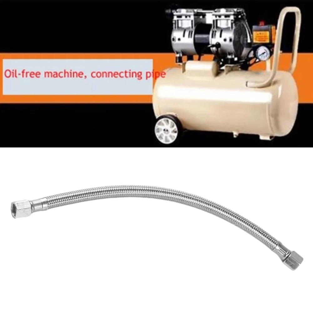 1Pc Air Compressor Tube Stainless Steel 350Mm Air Compressor Flexible Hose Air Pump Check Valve Connecting Pipe Smile Home - Image 6