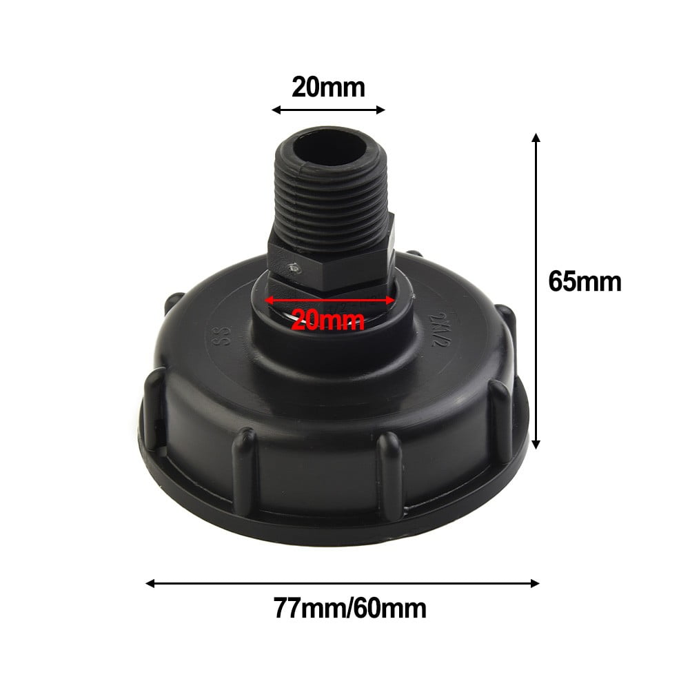 Hose Connector Ibc Tank Adapter With 60Mm Coarse Thread Inlet Fits Most Standard S60X6 Valves And Hose Sizes For Easy Use 25Mm Smile Home 20 mm - Image 4