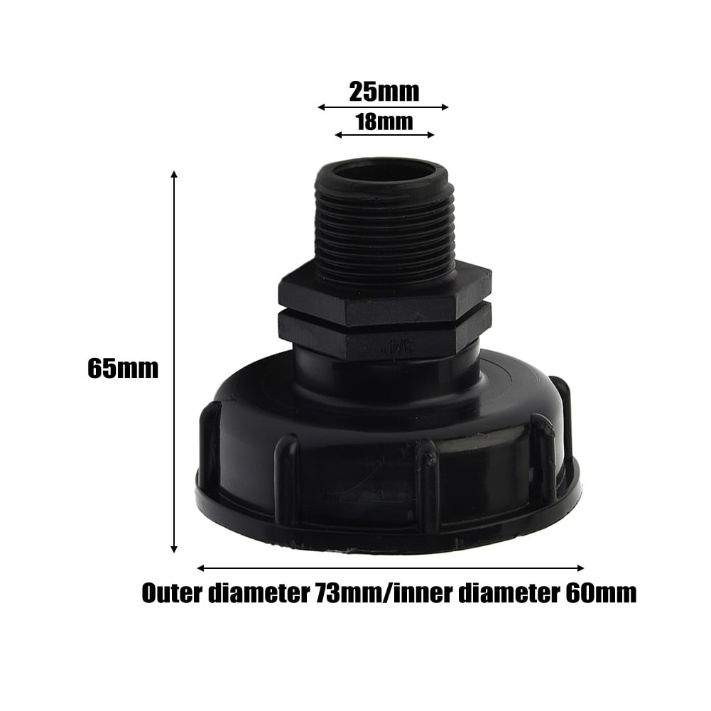 Hose Connector Ibc Tank Adapter With 60Mm Coarse Thread Inlet Fits Most Standard S60X6 Valves And Hose Sizes For Easy Use 25Mm Smile Home 25 mm - Image 4