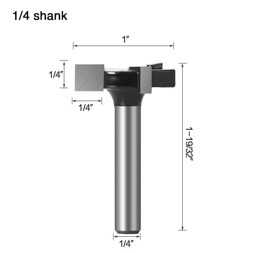 Durable 1/4 Inch Shank Cnc Spoilboard Surfacing Router Bit Carbide Tipped Tool Smile Home - Image 4