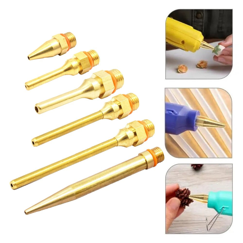 Pure Copper Hot Melt Glue Nozzle 34-100Mm Long Short Small-Bore Large Diameter Glue Nozzle Repair Tool Glue Sprayer 100X2.0Mm Smile Home - Image 3