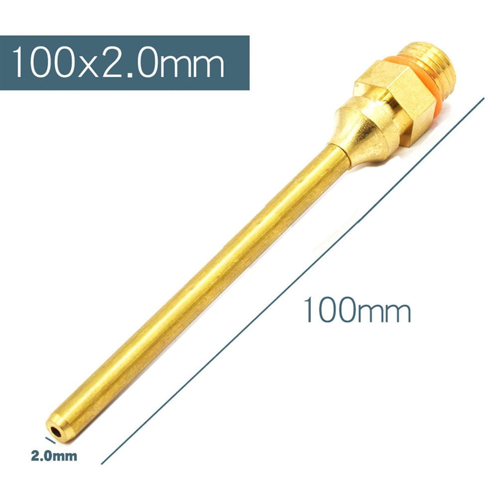 Pure Copper Hot Melt Glue Nozzle 34-100Mm Long Short Small-Bore Large Diameter Glue Nozzle Repair Tool Glue Sprayer 100X2.0Mm Smile Home - Image 4
