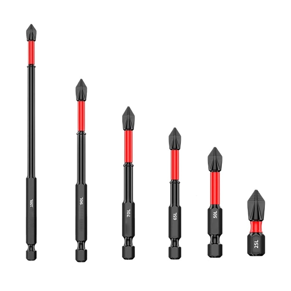 2/6Pcs 25-150Mm Non-Slip Screwdriver Bits Ph2 Magnetic Batch Cross Screw Electric Tips Head Cross Screwdriver Drill Bit Tool Set 2Pcs 25Mm Smile Home 2Pcs 50Mm - Image 6
