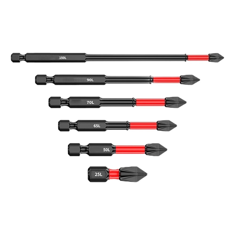 2/6Pcs 25-150Mm Non-Slip Screwdriver Bits Ph2 Magnetic Batch Cross Screw Electric Tips Head Cross Screwdriver Drill Bit Tool Set 2Pcs 25Mm Smile Home 2Pcs 65Mm - Image 5