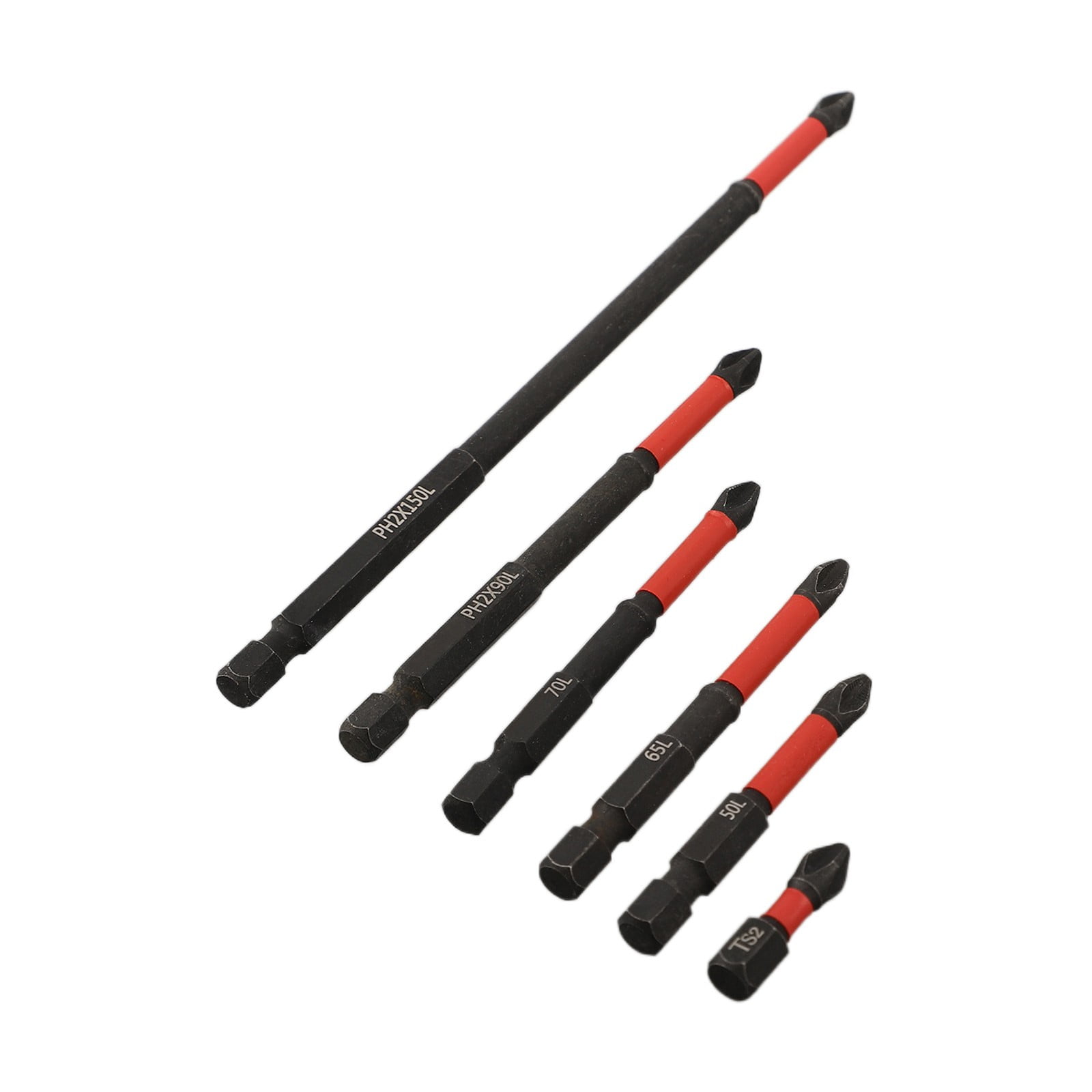 2/6Pcs 25-150Mm Non-Slip Screwdriver Bits Ph2 Magnetic Batch Cross Screw Electric Tips Head Cross Screwdriver Drill Bit Tool Set 2Pcs 25Mm Smile Home 6Pcs - Image 1