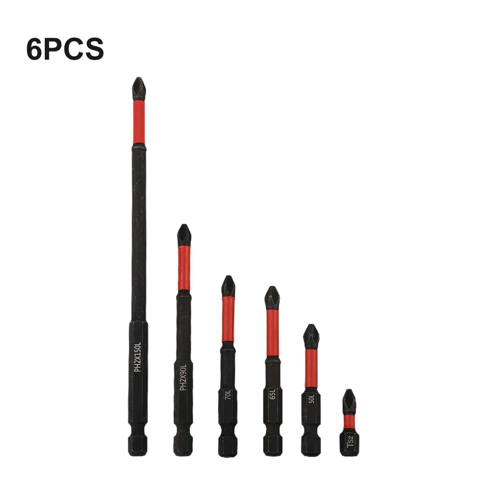 2/6Pcs 25-150Mm Non-Slip Screwdriver Bits Ph2 Magnetic Batch Cross Screw Electric Tips Head Cross Screwdriver Drill Bit Tool Set 2Pcs 25Mm Smile Home 6Pcs - Image 5