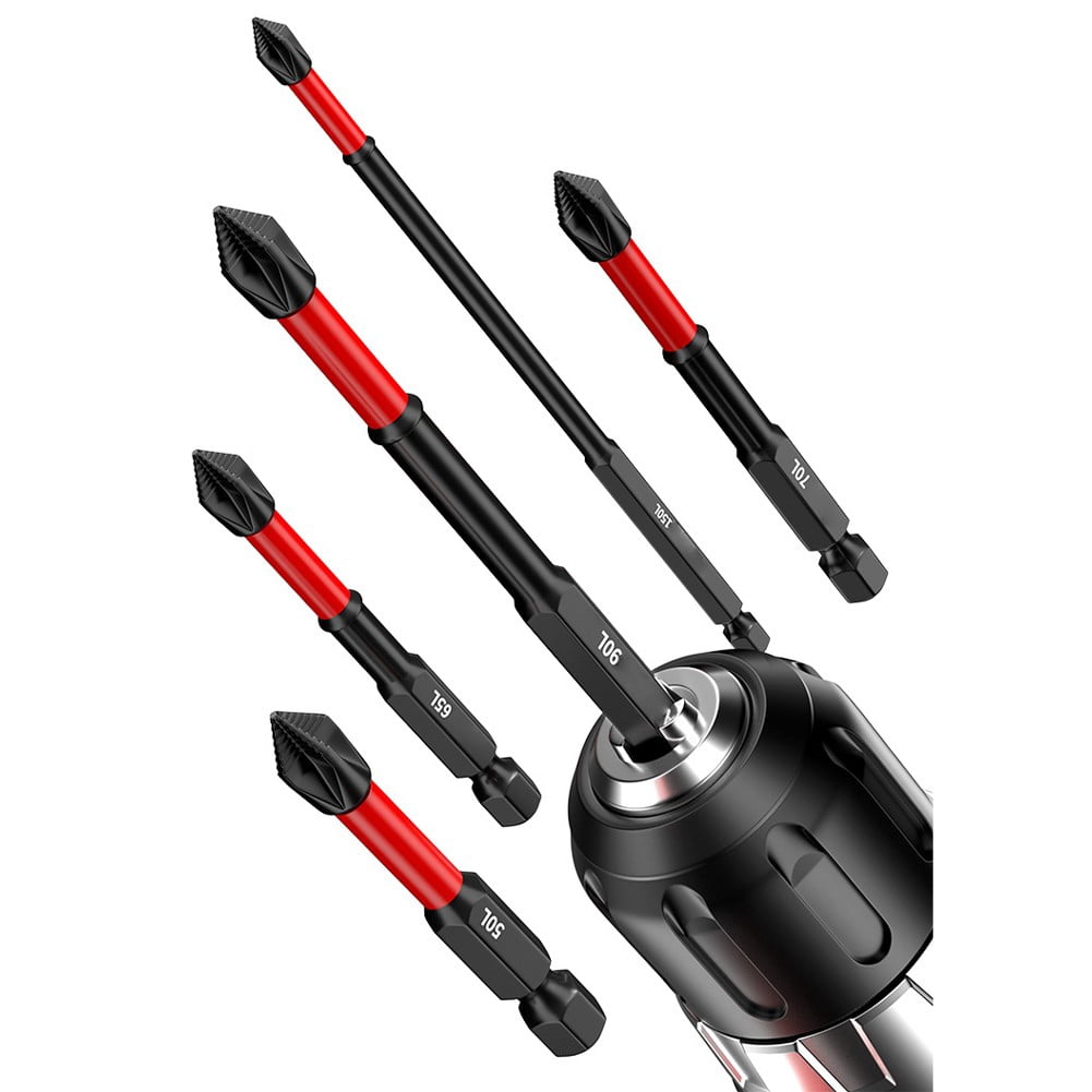 2/6Pcs 25-150Mm Non-Slip Screwdriver Bits Ph2 Magnetic Batch Cross Screw Electric Tips Head Cross Screwdriver Drill Bit Tool Set 2Pcs 25Mm Smile Home 6Pcs - Image 6