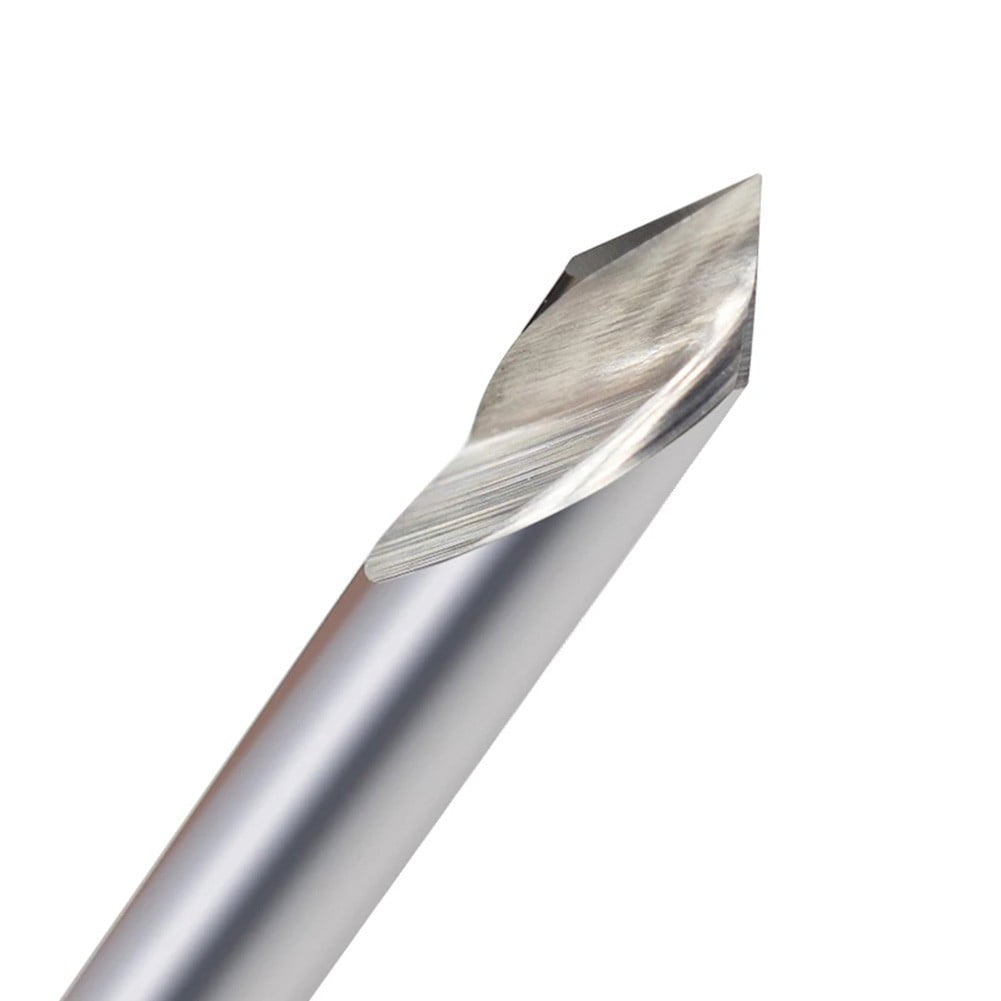 Engraving Bit 3.175Mm Shank V Shape Carving Bits 20-60 Degrees Carbide Cnc Router Bit Tipped 0.1Mm 0.2Mm 0.3Mm Milling Cutter 30Dx0.3 Smile Home 20Dx0.1 - Image 1