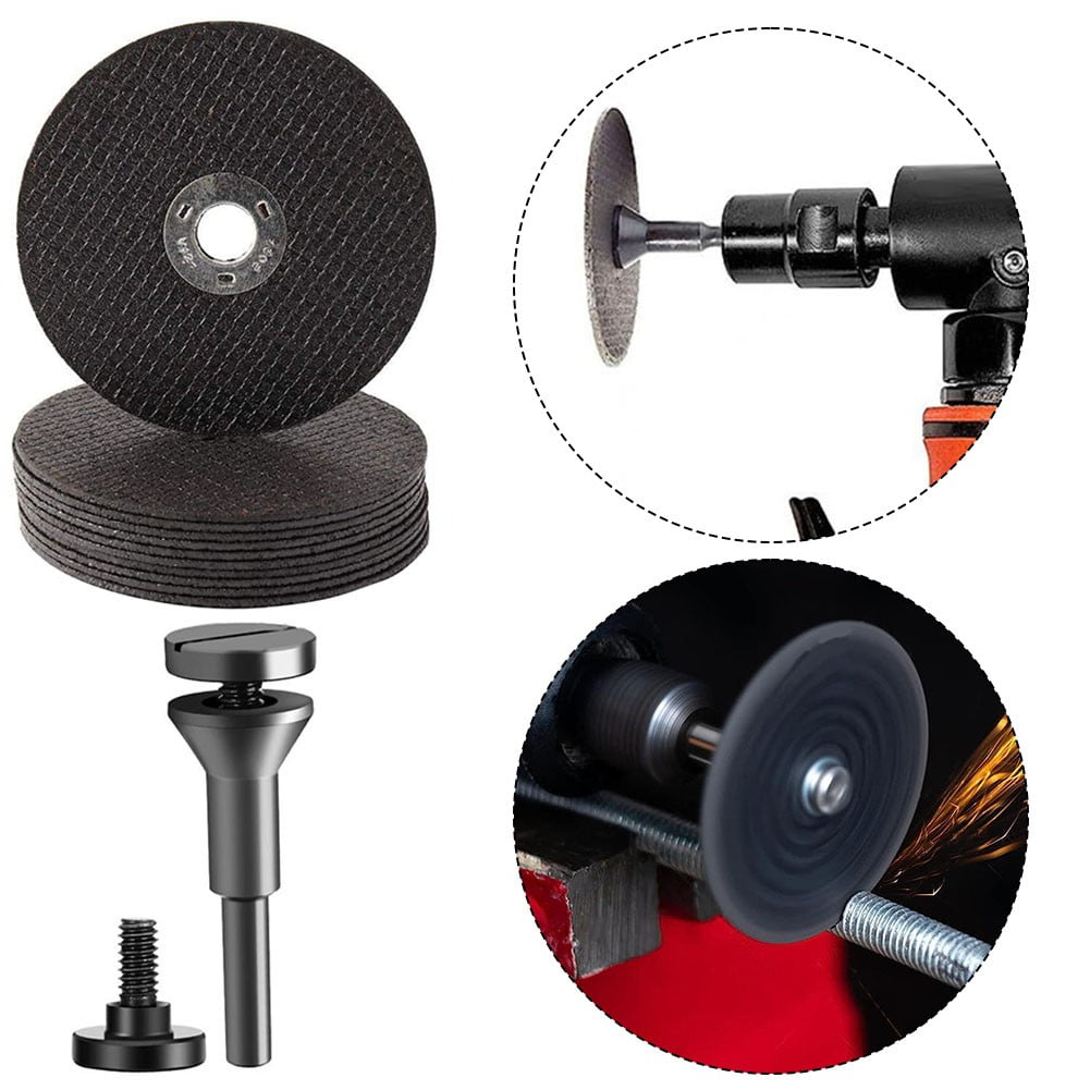 10Pcs 3Inch Cut-Off Wheels Die Grinder Cutting Disc With 1/4 In Shaft Mandrel Smile Home - Image 7