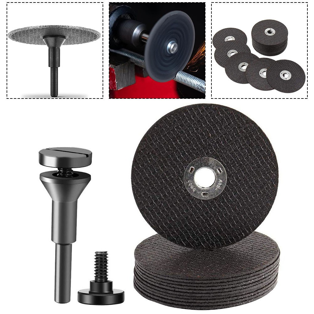 10Pcs 3Inch Cut-Off Wheels Die Grinder Cutting Disc With 1/4 In Shaft Mandrel Smile Home - Image 8