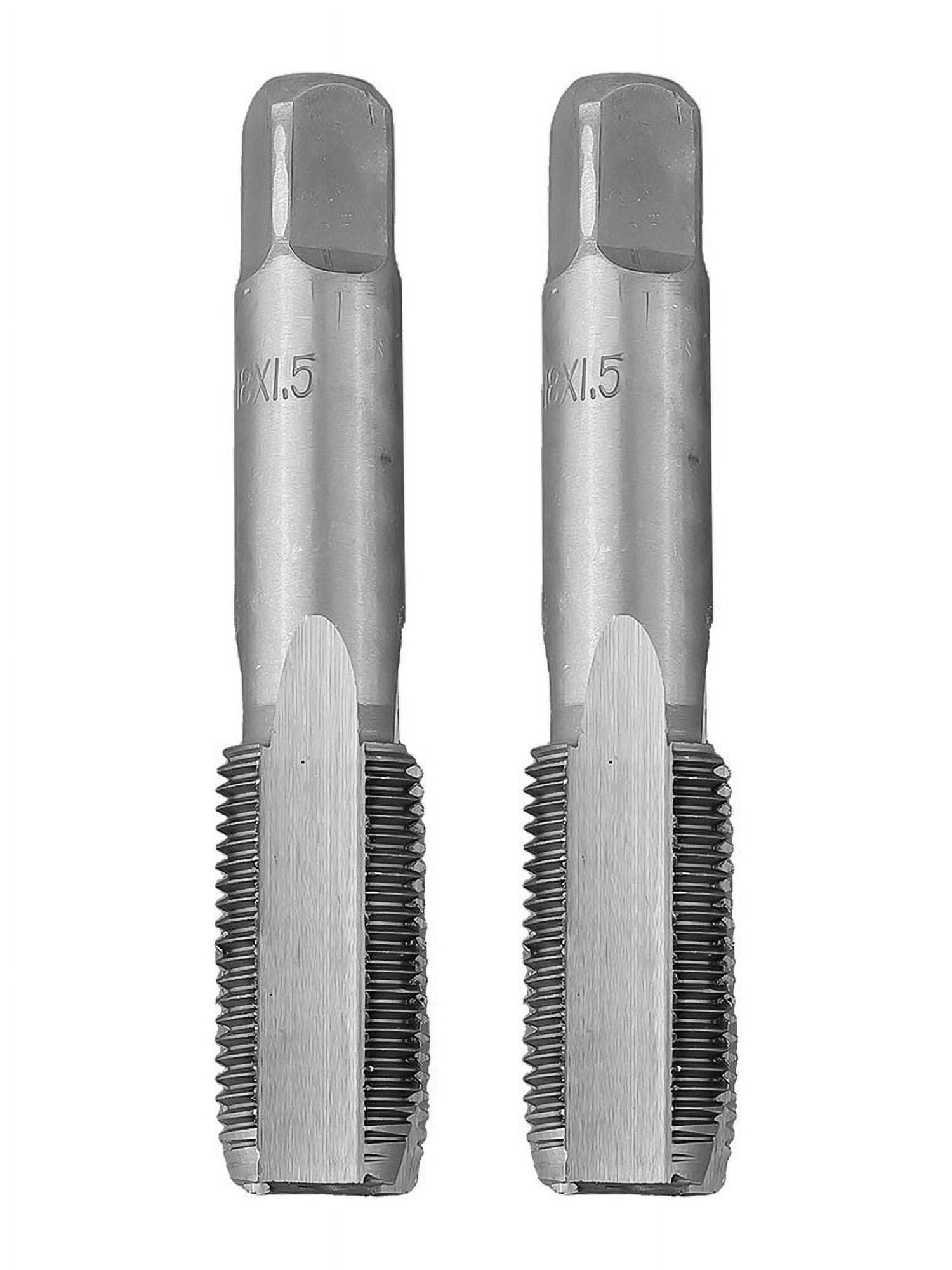 2Pcs M18-X1.5 Tap Rh Threading Tool M18- X 1.5Mm Metric Thread Tap Right Hand M18- X 1.5 Tool Set Drill Tools Smile Home - Image 6