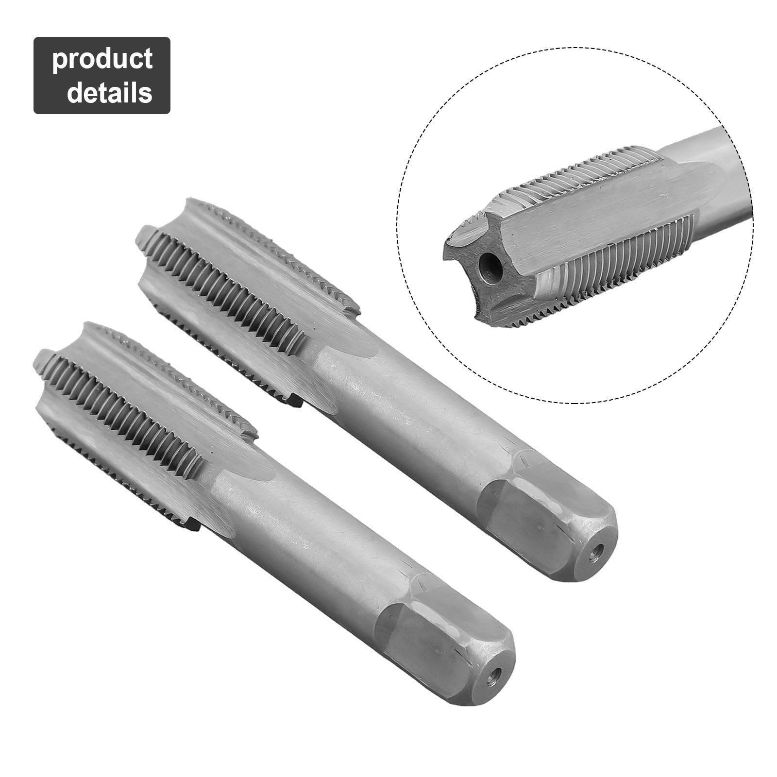 2Pcs M18-X1.5 Tap Rh Threading Tool M18- X 1.5Mm Metric Thread Tap Right Hand M18- X 1.5 Tool Set Drill Tools Smile Home - Image 8