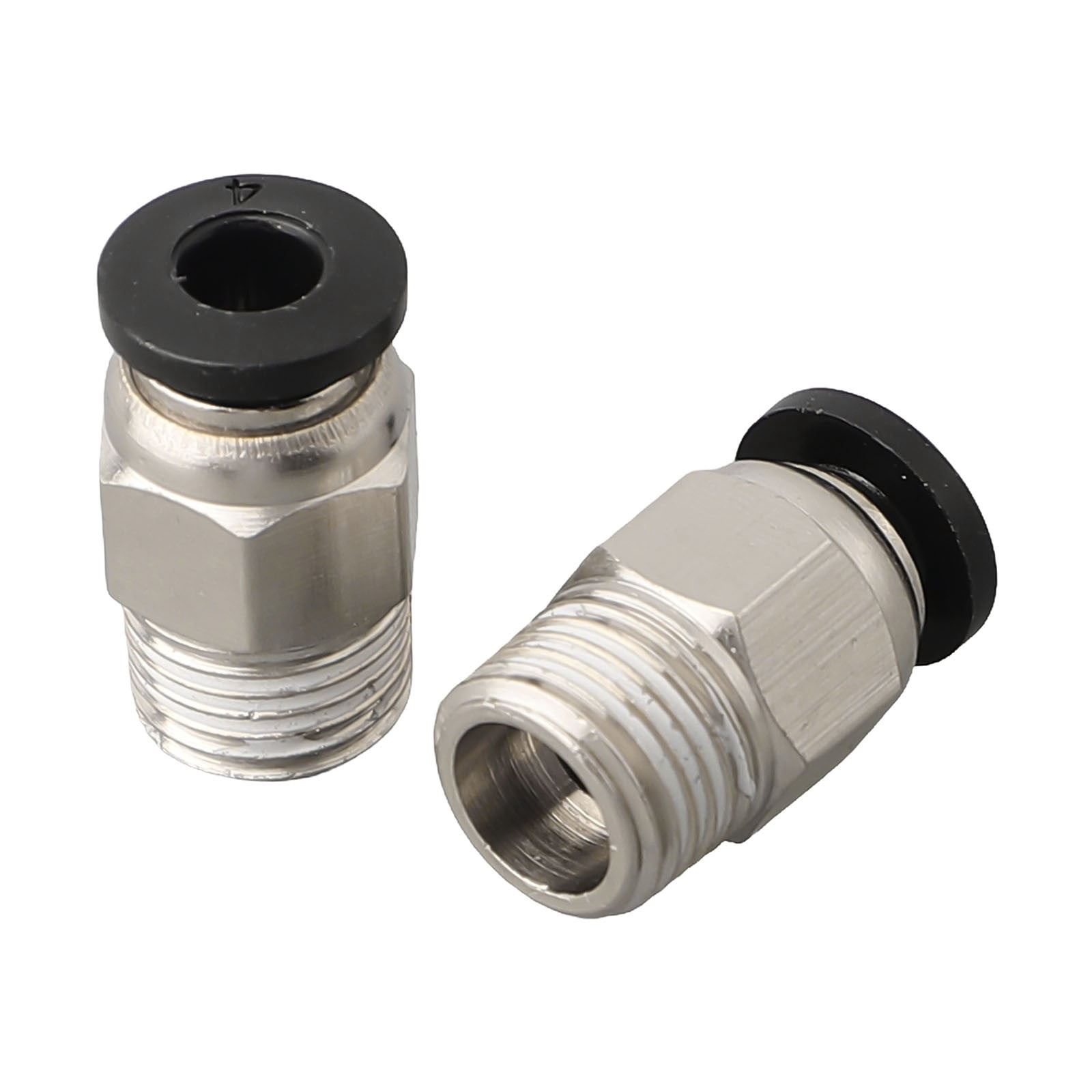 10Pcs Pc4-M10 External Thread Straight Pneumatic Connector Stainless Steel Ptfe Tube Push In Quick Fitting Connectors Extruders Smile Home - Image 5