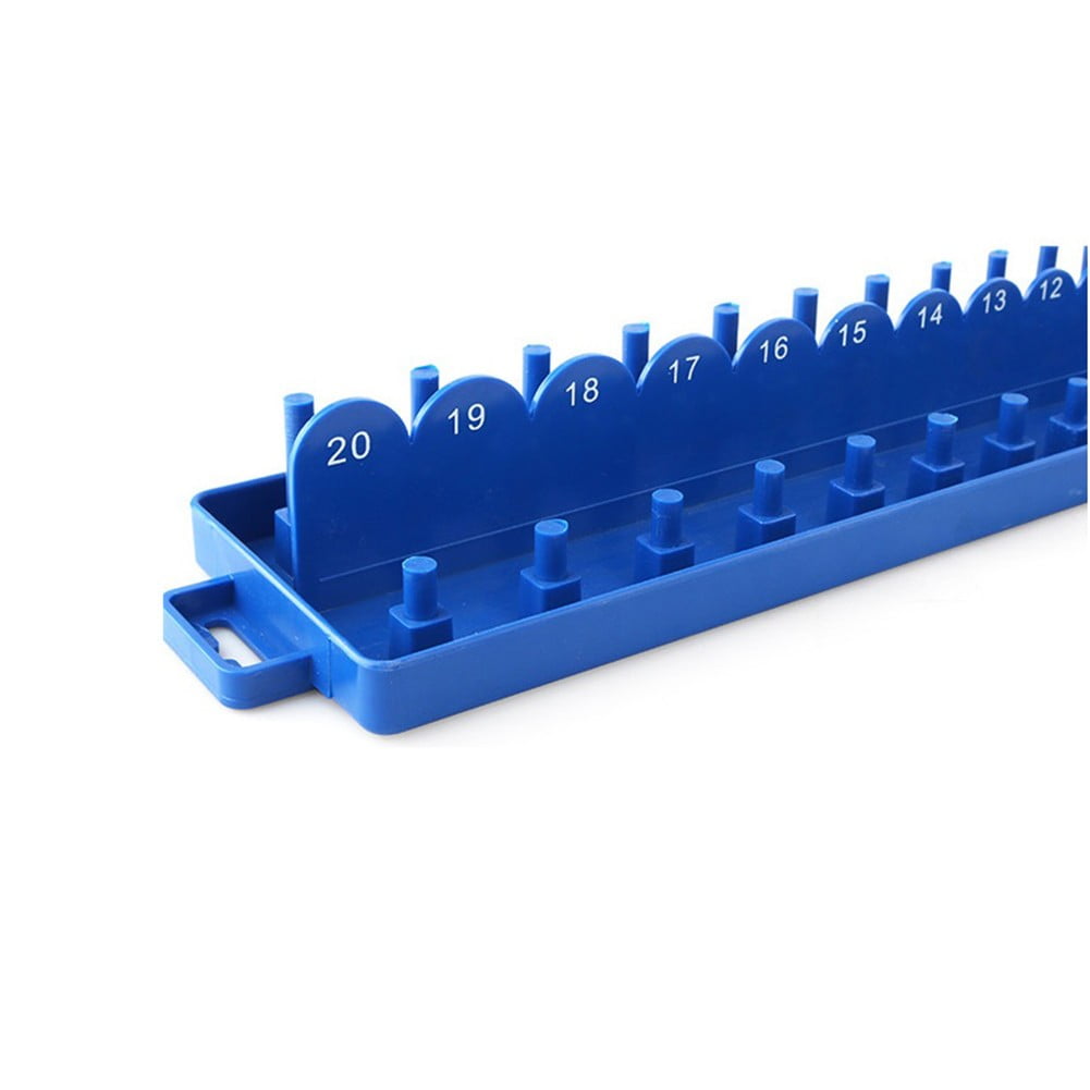 Practical Socket Storage Organizer Tool Organizer Wrench 3/8 Inch Sleeve Bracket Metric Socket Tray Rack Holder Smile Home - Image 2