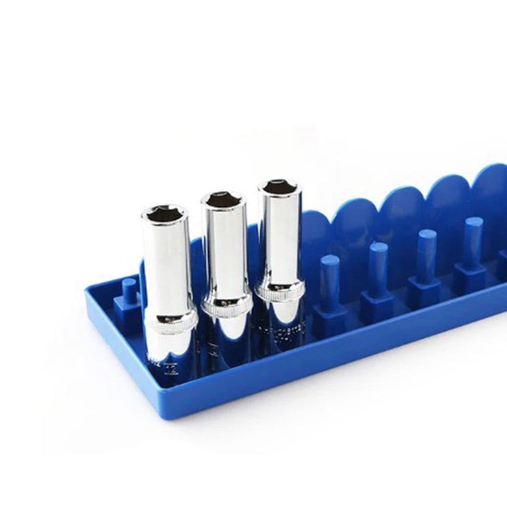 Practical Socket Storage Organizer Tool Organizer Wrench 3/8 Inch Sleeve Bracket Metric Socket Tray Rack Holder Smile Home - Image 3
