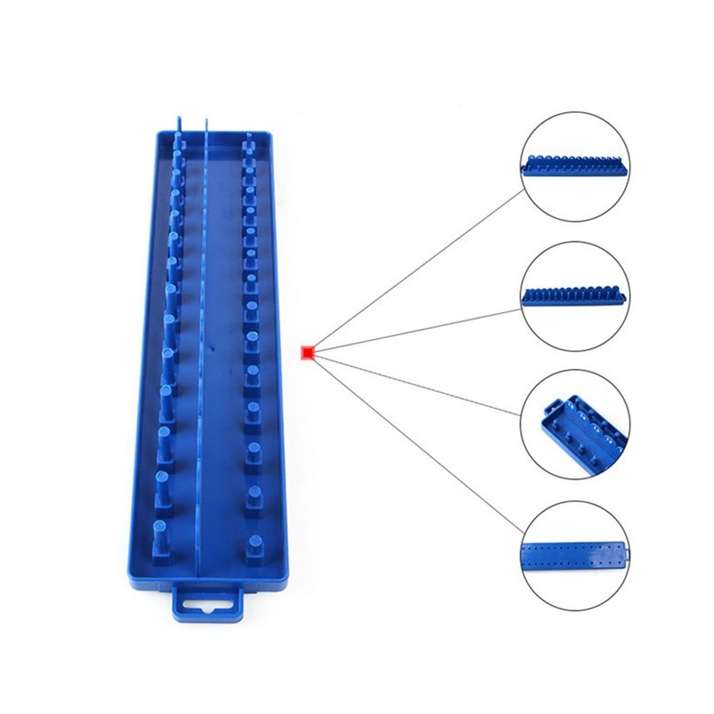 Practical Socket Storage Organizer Tool Organizer Wrench 3/8 Inch Sleeve Bracket Metric Socket Tray Rack Holder Smile Home - Image 6