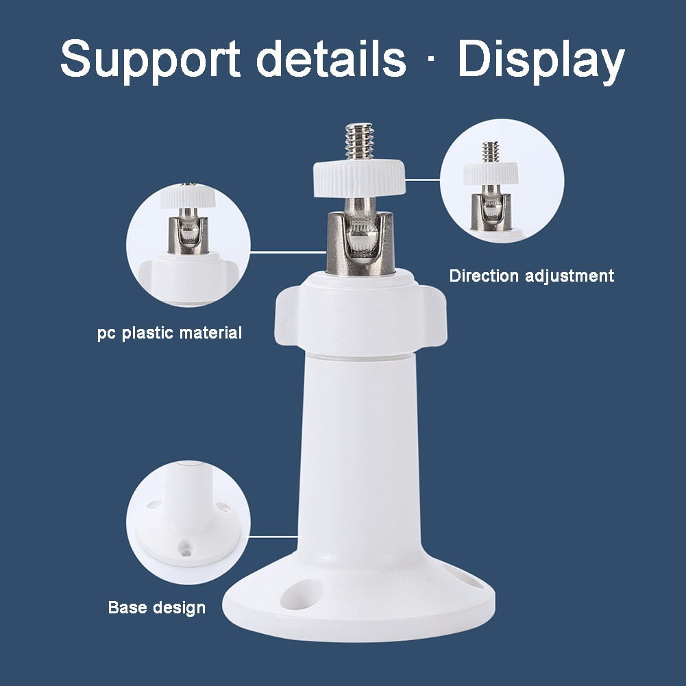 360° Rotating Universal Monitoring Bracket Indoor Outdoor Universal Camera Base Outdoor Camera Base Monitoring Accessories Black Smile Home Black - Image 6