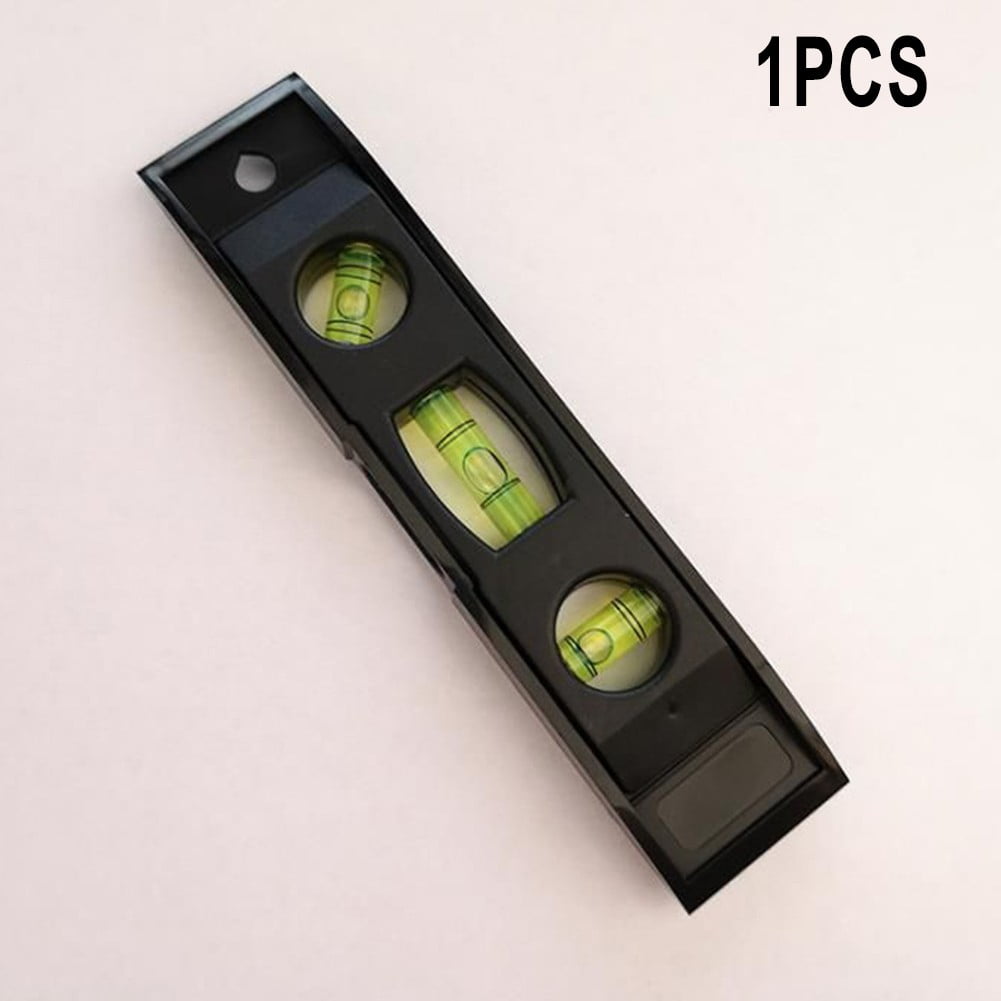 1 Pc Horizontal Ruler 3 Bubble Spirit. Level Magnetic Abs Shell Mini Pocket Portable Level Measure Tools Machinery Leveller Smile Home - Image 2
