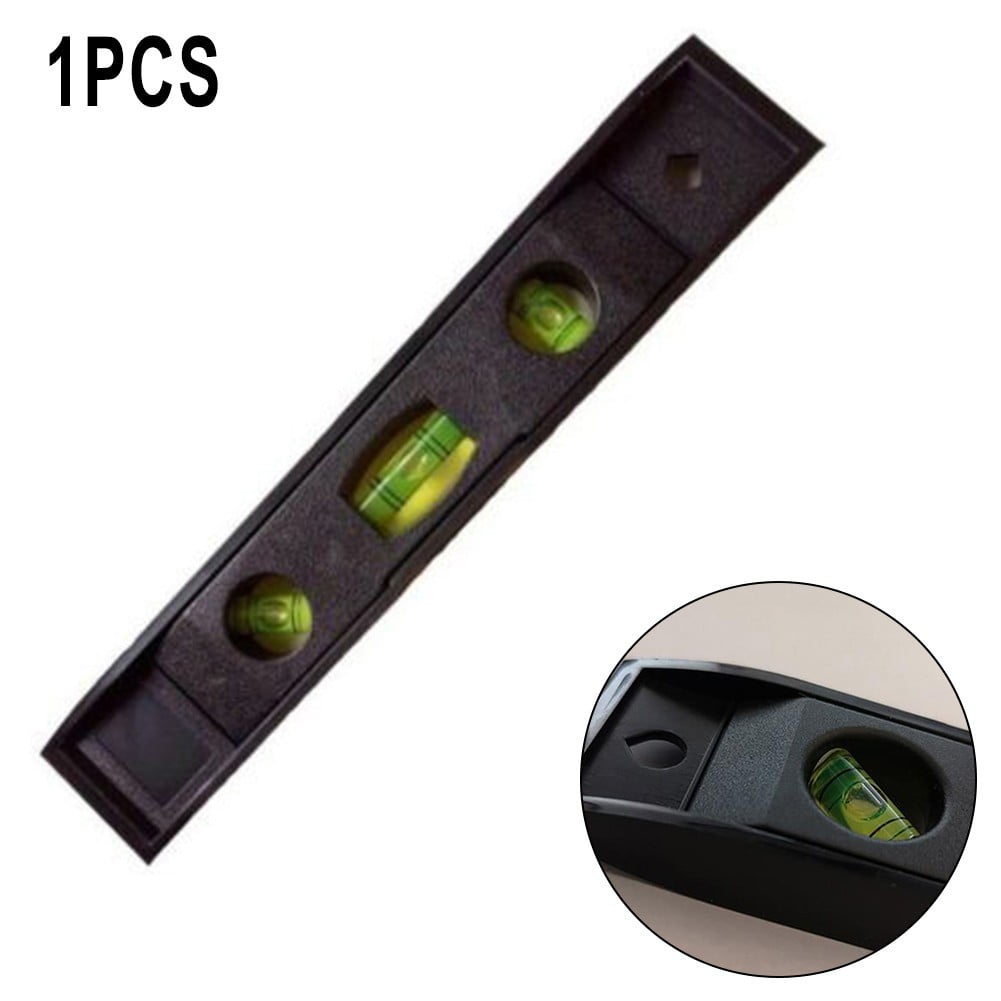 1 Pc Horizontal Ruler 3 Bubble Spirit. Level Magnetic Abs Shell Mini Pocket Portable Level Measure Tools Machinery Leveller Smile Home - Image 4