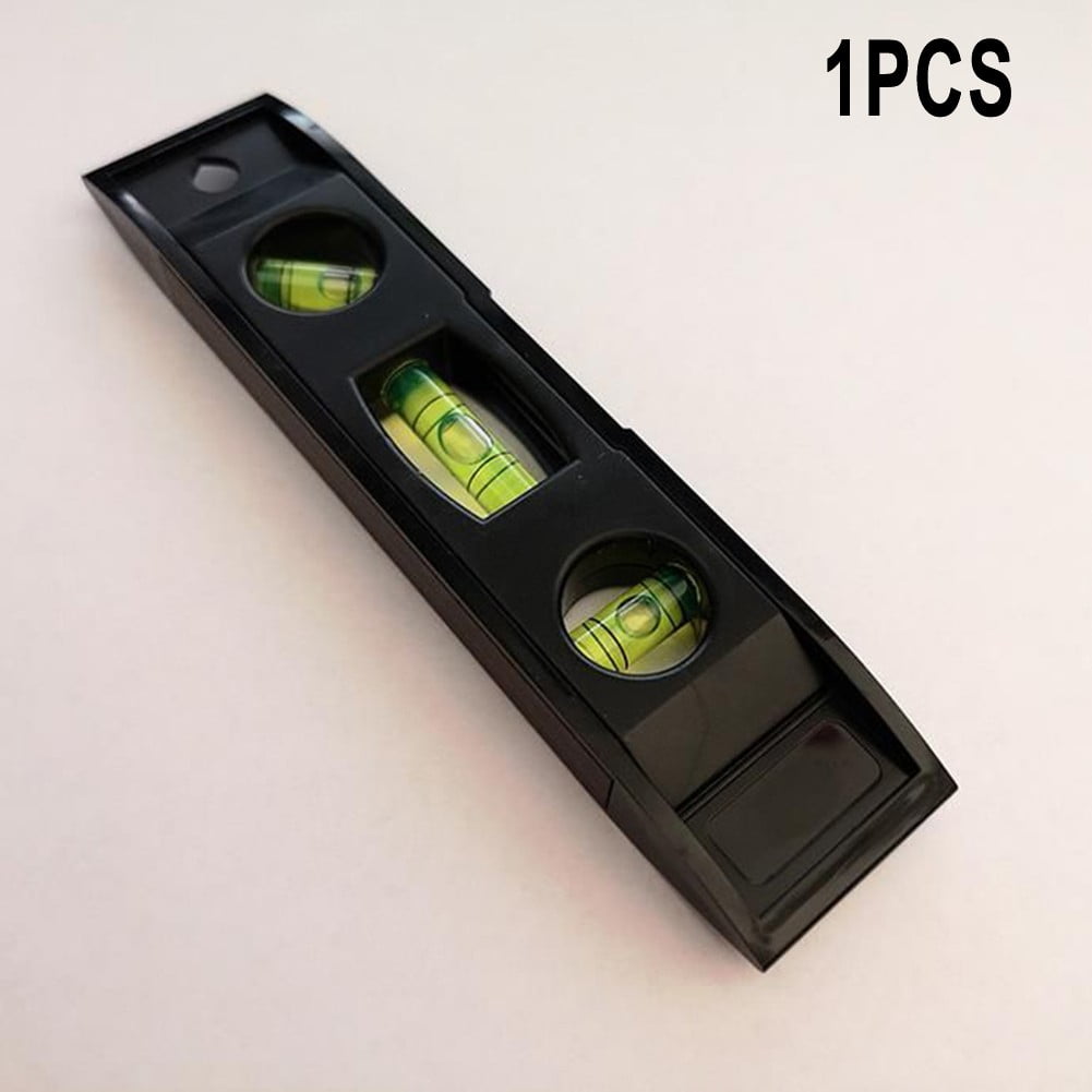 1 Pc Horizontal Ruler 3 Bubble Spirit. Level Magnetic Abs Shell Mini Pocket Portable Level Measure Tools Machinery Leveller Smile Home - Image 6