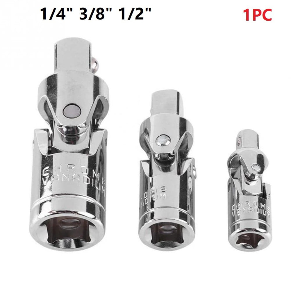 1/4In 3/8In 1/2In -Universal Joint Socket Swivel Drive Adapter Reducer For Ratchet Extension Bar Repair Cars Wrench Sockets 1-4Inch Smile Home 1-4Inch - Image 6