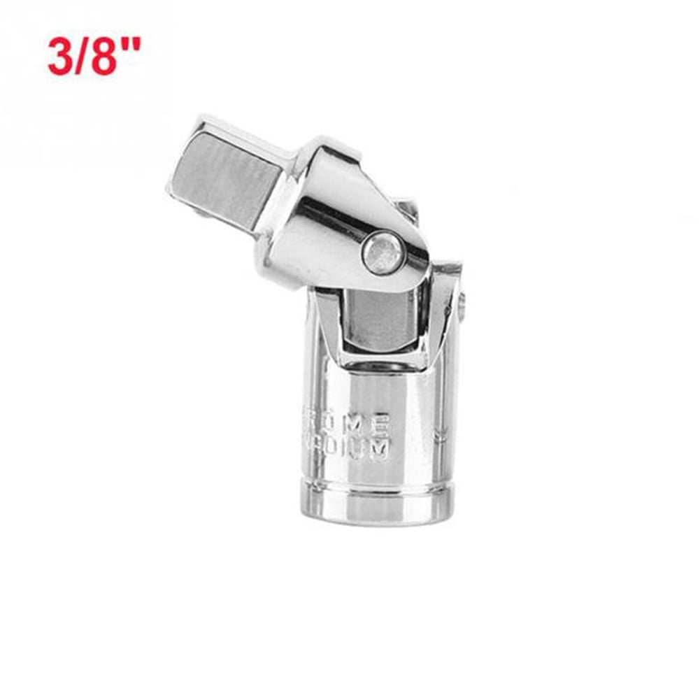 1/4In 3/8In 1/2In -Universal Joint Socket Swivel Drive Adapter Reducer For Ratchet Extension Bar Repair Cars Wrench Sockets 1-4Inch Smile Home 3-8Inch - Image 4