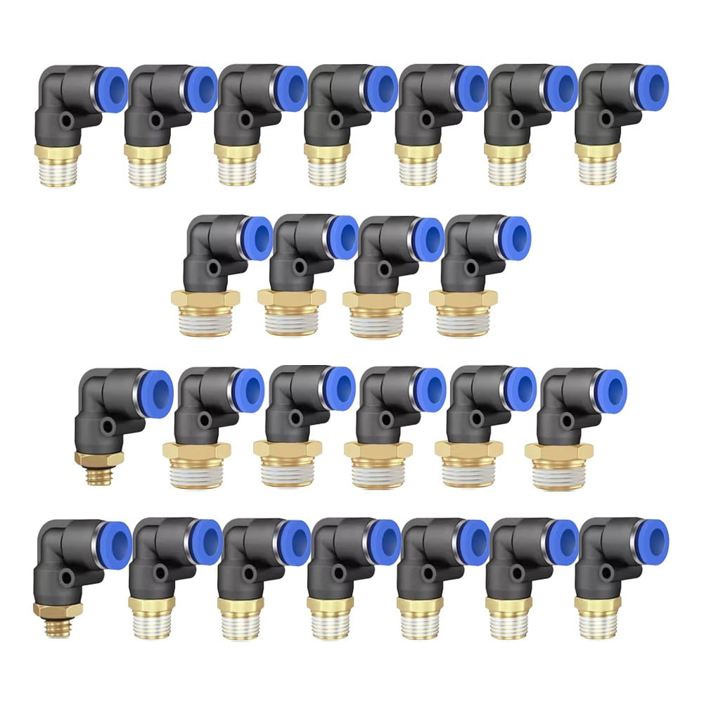 Pneumatic Elbow Quick Connector Air Fittings Thread Elbow Adapter Pl4-16 Pl6-01 Smile Home Pl10-03 - Image 2