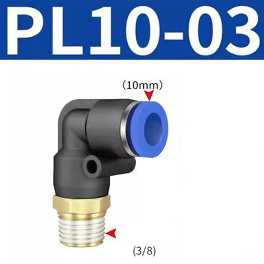 Pneumatic Elbow Quick Connector Air Fittings Thread Elbow Adapter Pl4-16 Pl6-01 Smile Home Pl10-03 - Image 3