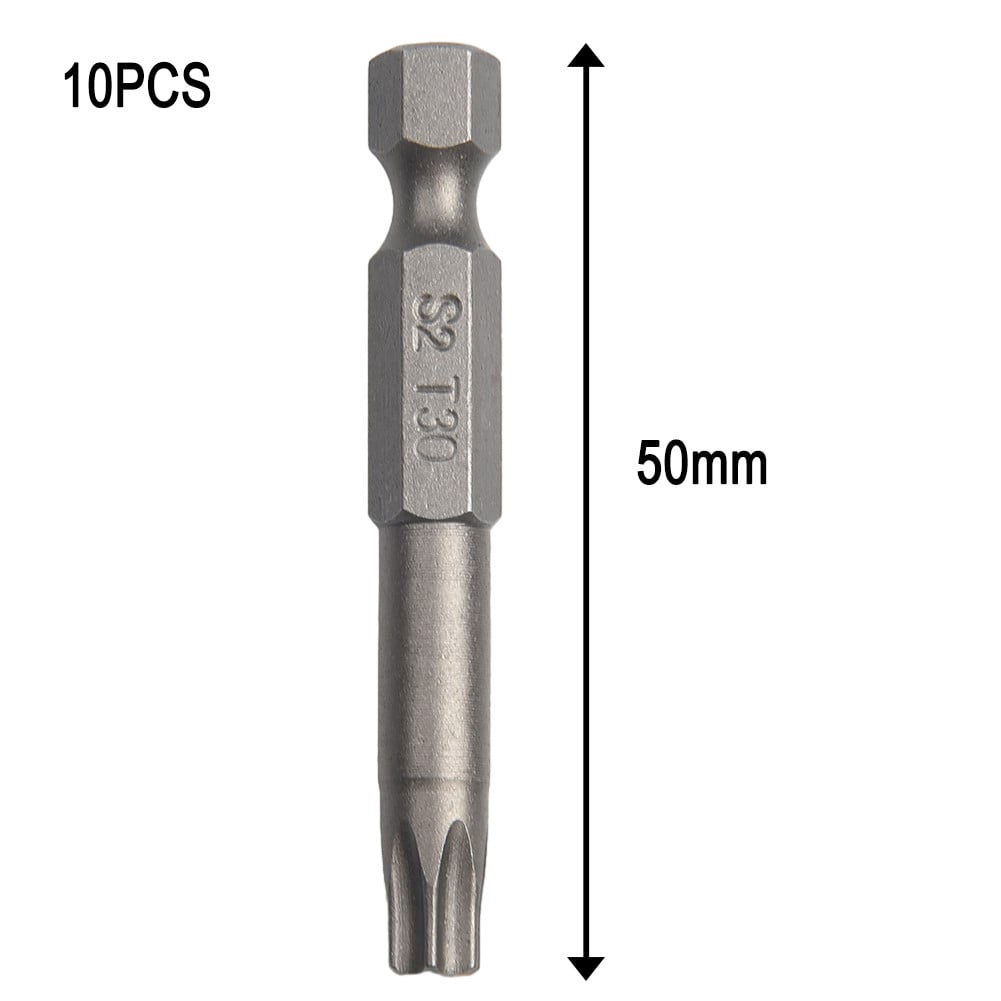 10Pcs Torx Bits Set 50Mm Magnetic Tamper Resistant Star Bits T30 Screwdrivers Wrench Drill Bit Sets Hand Tools Smile Home - Image 7