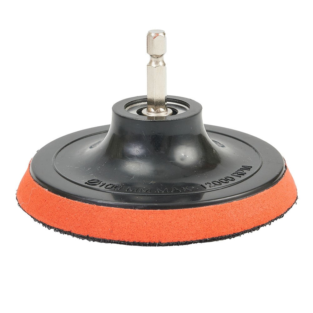 1 Set 100Mm Sanding Disc 60-240 Grit Sandpaper Buffing Wheel Hook-And Loop-Backing Pads For Electric Drill Grinder Rotary Tool Smile Home - Image 1