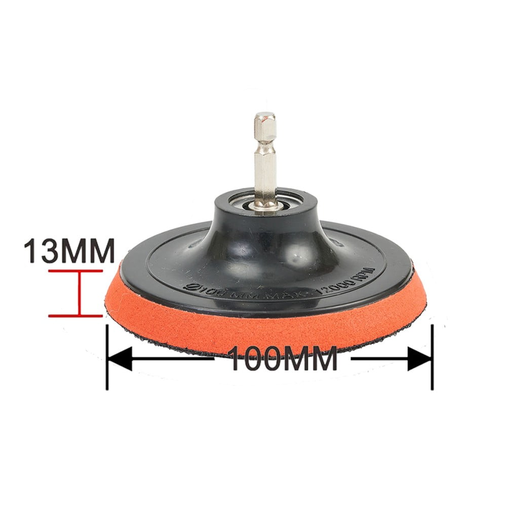 1 Set 100Mm Sanding Disc 60-240 Grit Sandpaper Buffing Wheel Hook-And Loop-Backing Pads For Electric Drill Grinder Rotary Tool Smile Home - Image 5
