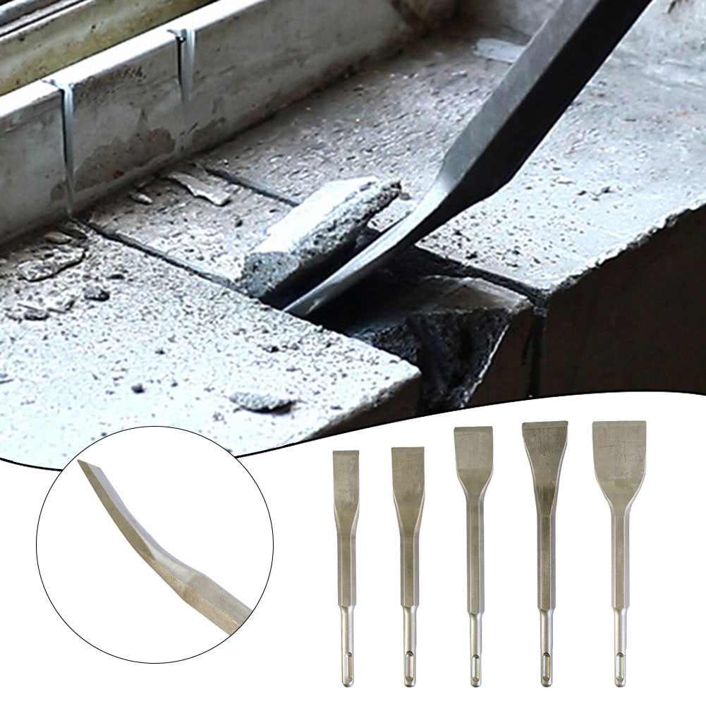 Curved Chisel Chisel Bit Drill Bit Round Shank Sds-Plus Square Handle 1Pc Carbon Steel Elbow Electric Pick Head 14×180×20Mm Smile Home 14×200×30Mm - Image 3