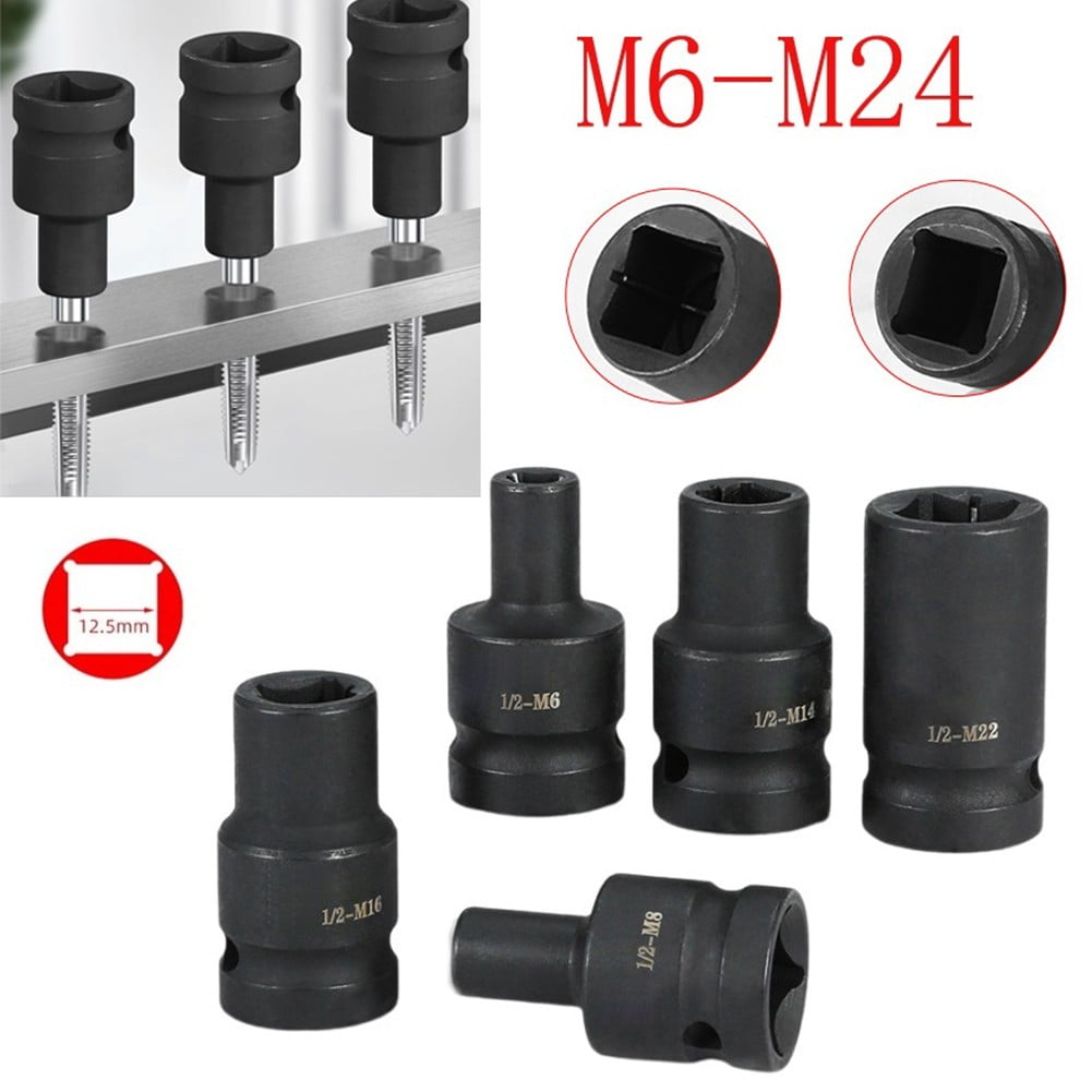 Tap Socket Double Square Head 1/2Inch Driver For Pneumatic Wrench Tool Accessories And Parts Replacement M6-M24 M24 Smile Home M10 - Image 8