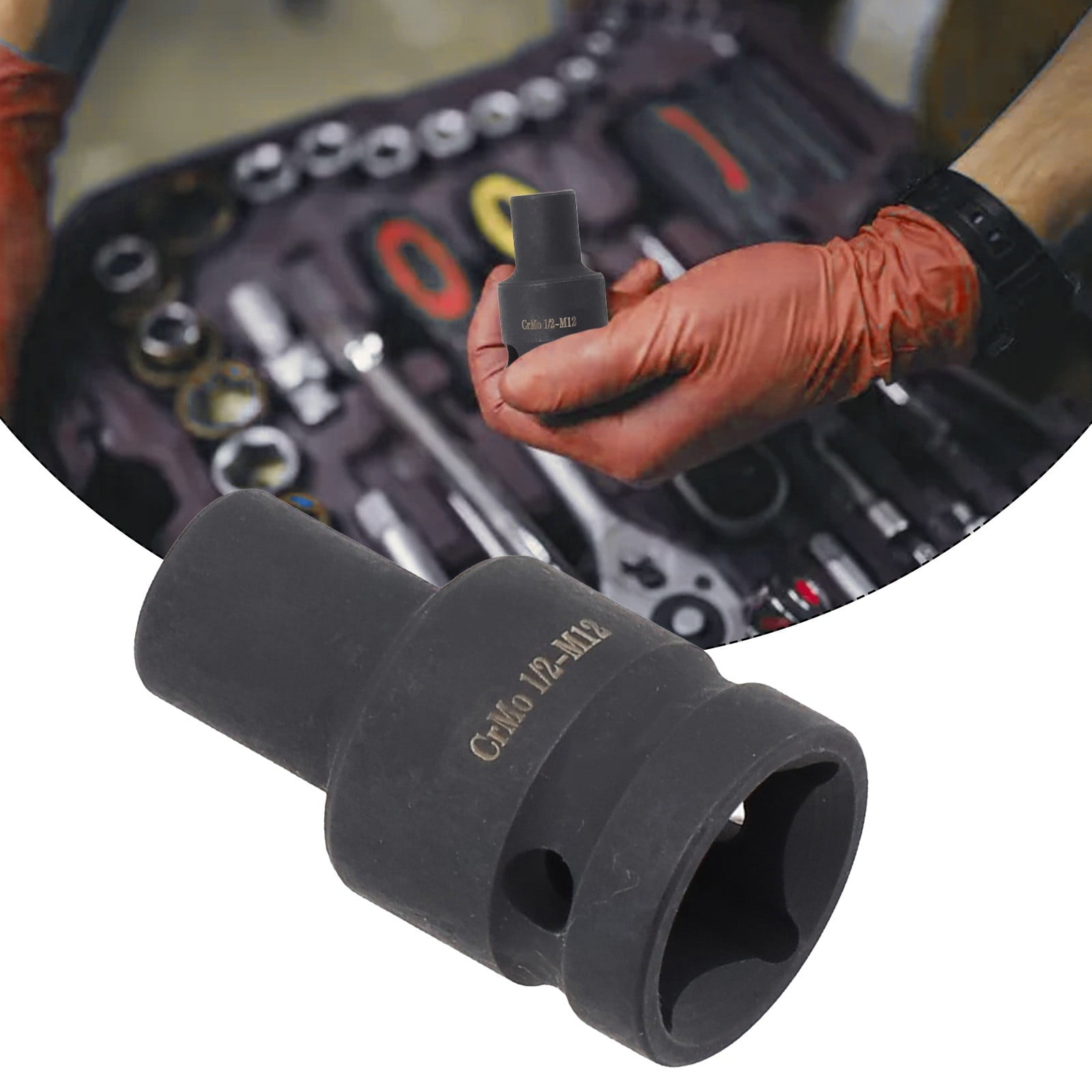 Tap Socket Double Square Head 1/2Inch Driver For Pneumatic Wrench Tool Accessories And Parts Replacement M6-M24 M24 Smile Home M12 - Image 2