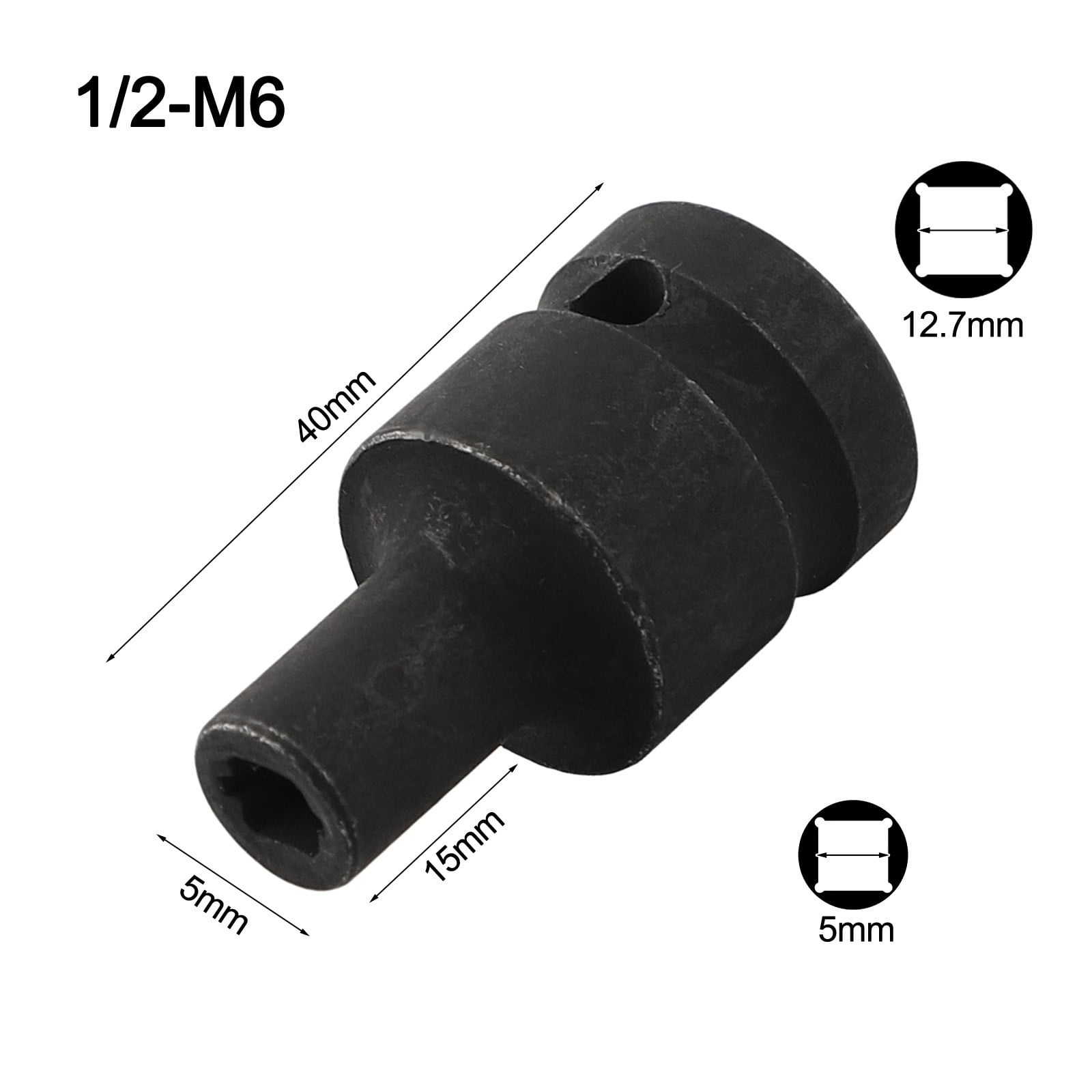 Tap Socket Double Square Head 1/2Inch Driver For Pneumatic Wrench Tool Accessories And Parts Replacement M6-M24 M24 Smile Home M6 - Image 7