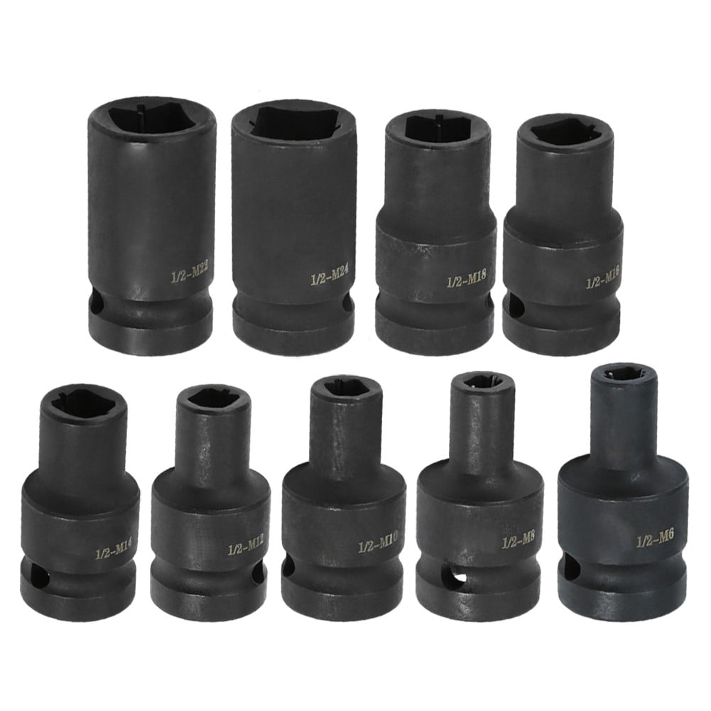 Tap Socket Double Square Head 1/2Inch Driver For Pneumatic Wrench Tool Accessories And Parts Replacement M6-M24 M24 Smile Home M8 - Image 1