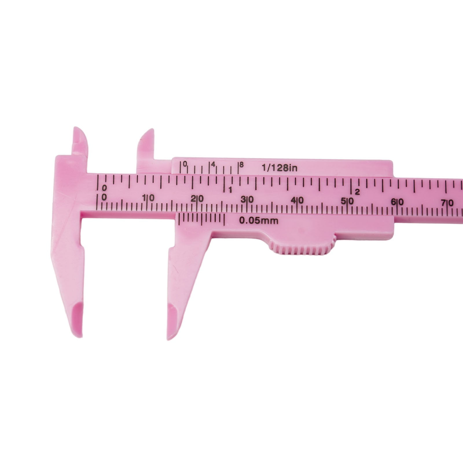1X 0-80Mm Plastic Sliding Vernier Caliper Gauge Measure Tool Double Scale Ruler For Jewelry/Antiques Measurement Rose Red Smile Home Pink - Image 6