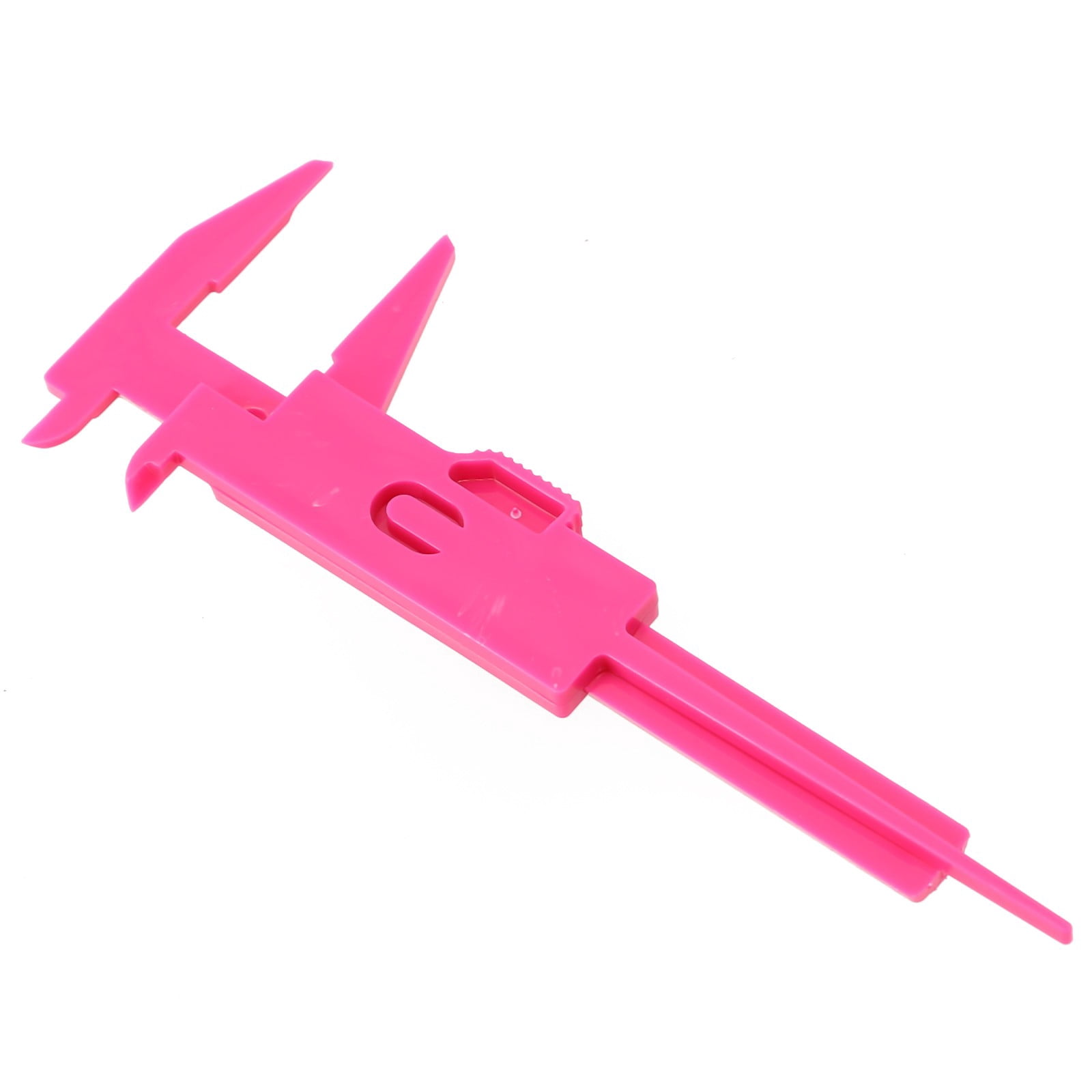 1X 0-80Mm Plastic Sliding Vernier Caliper Gauge Measure Tool Double Scale Ruler For Jewelry/Antiques Measurement Rose Red Smile Home Rose Red - Image 3