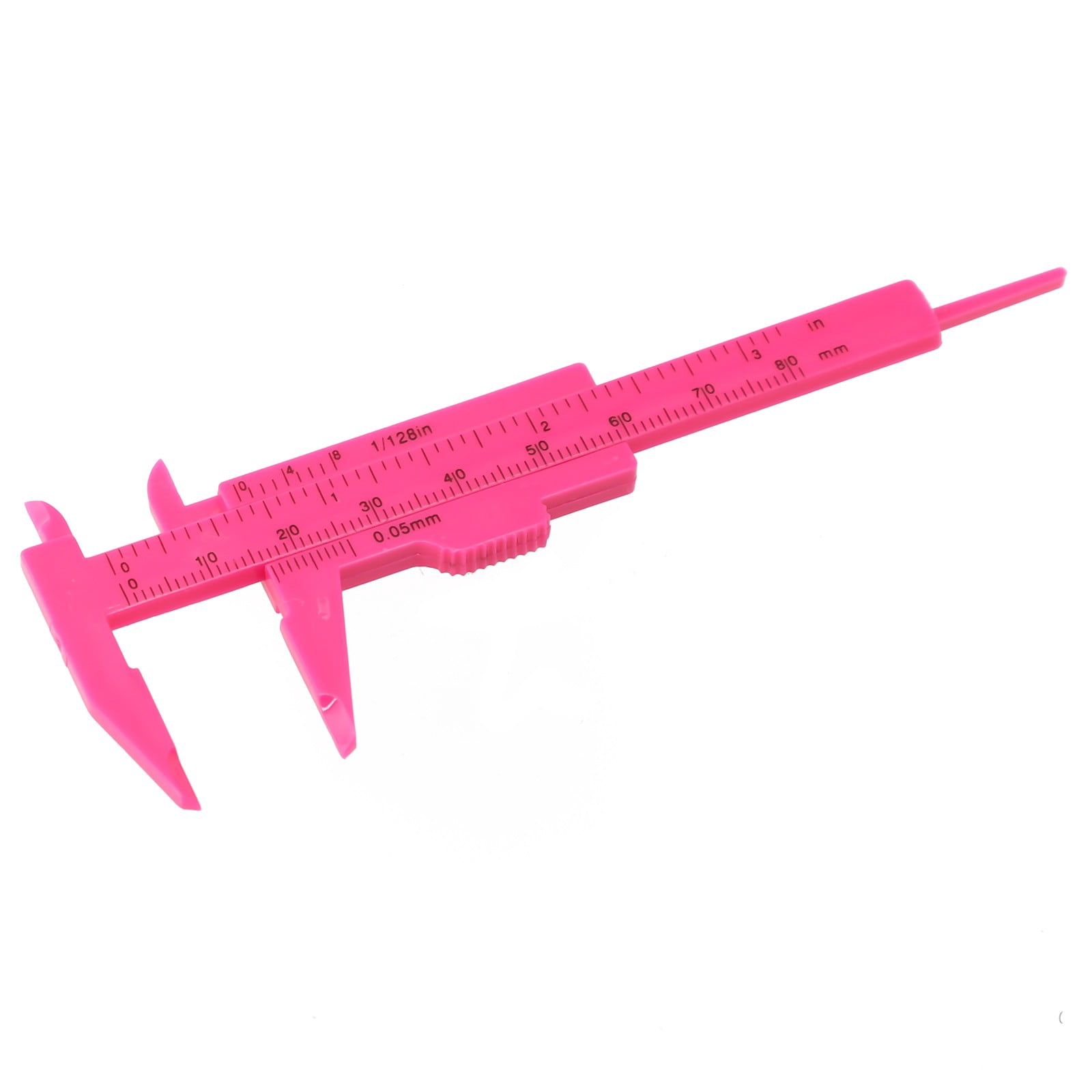 1X 0-80Mm Plastic Sliding Vernier Caliper Gauge Measure Tool Double Scale Ruler For Jewelry/Antiques Measurement Rose Red Smile Home Rose Red - Image 6